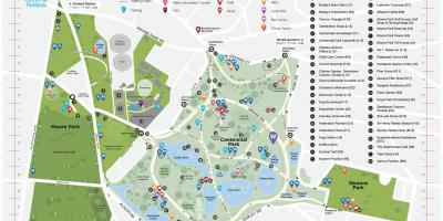 Kaart van centennial park sydney