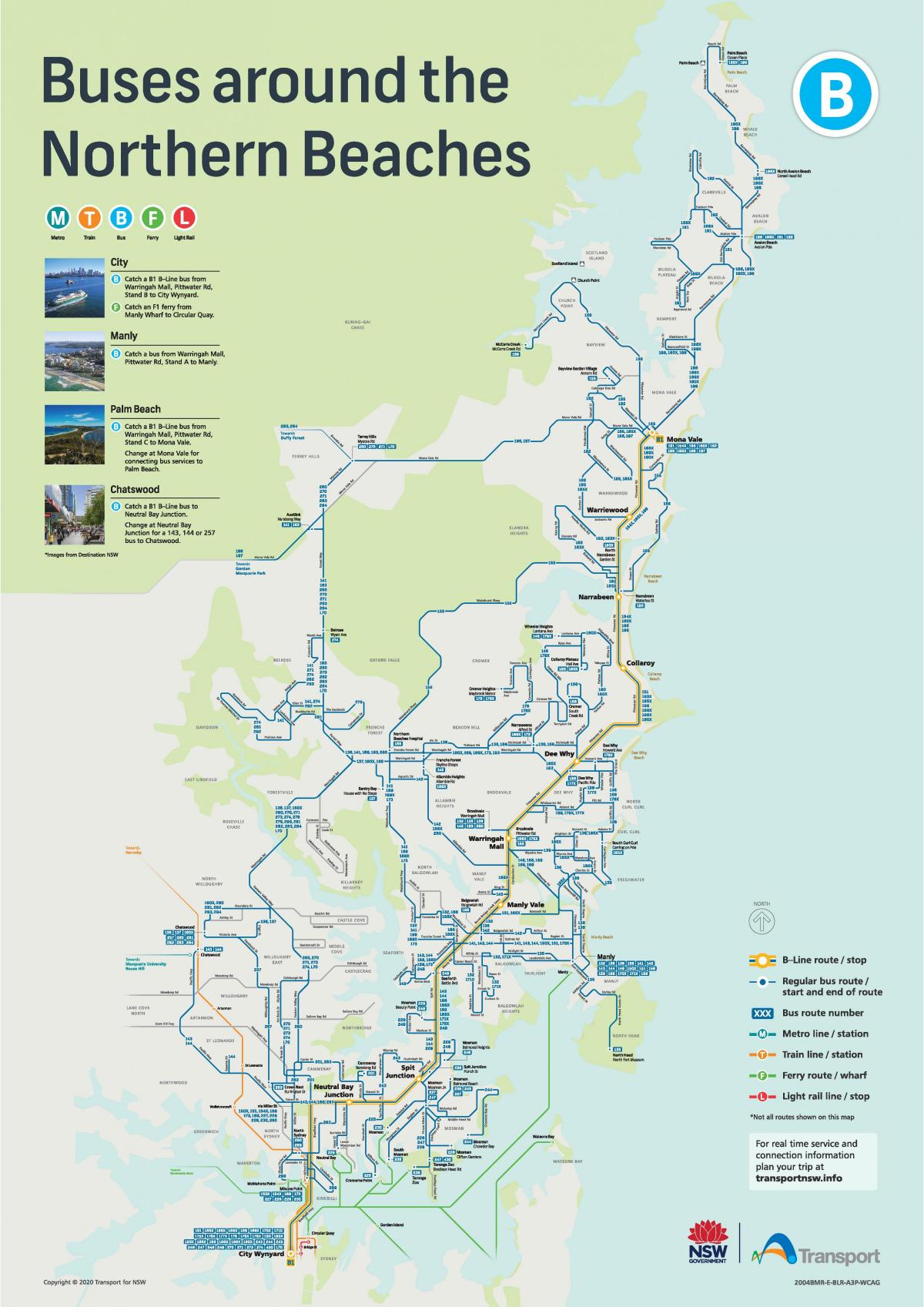 sydney bus route kaart