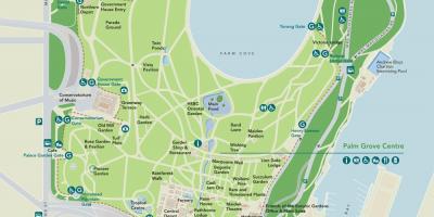 Sydney botanische tuinen kaart