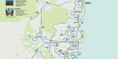 Sydney bus route kaart
