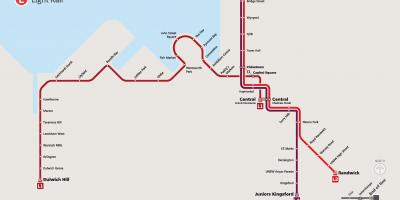 Light rail sydney kaart